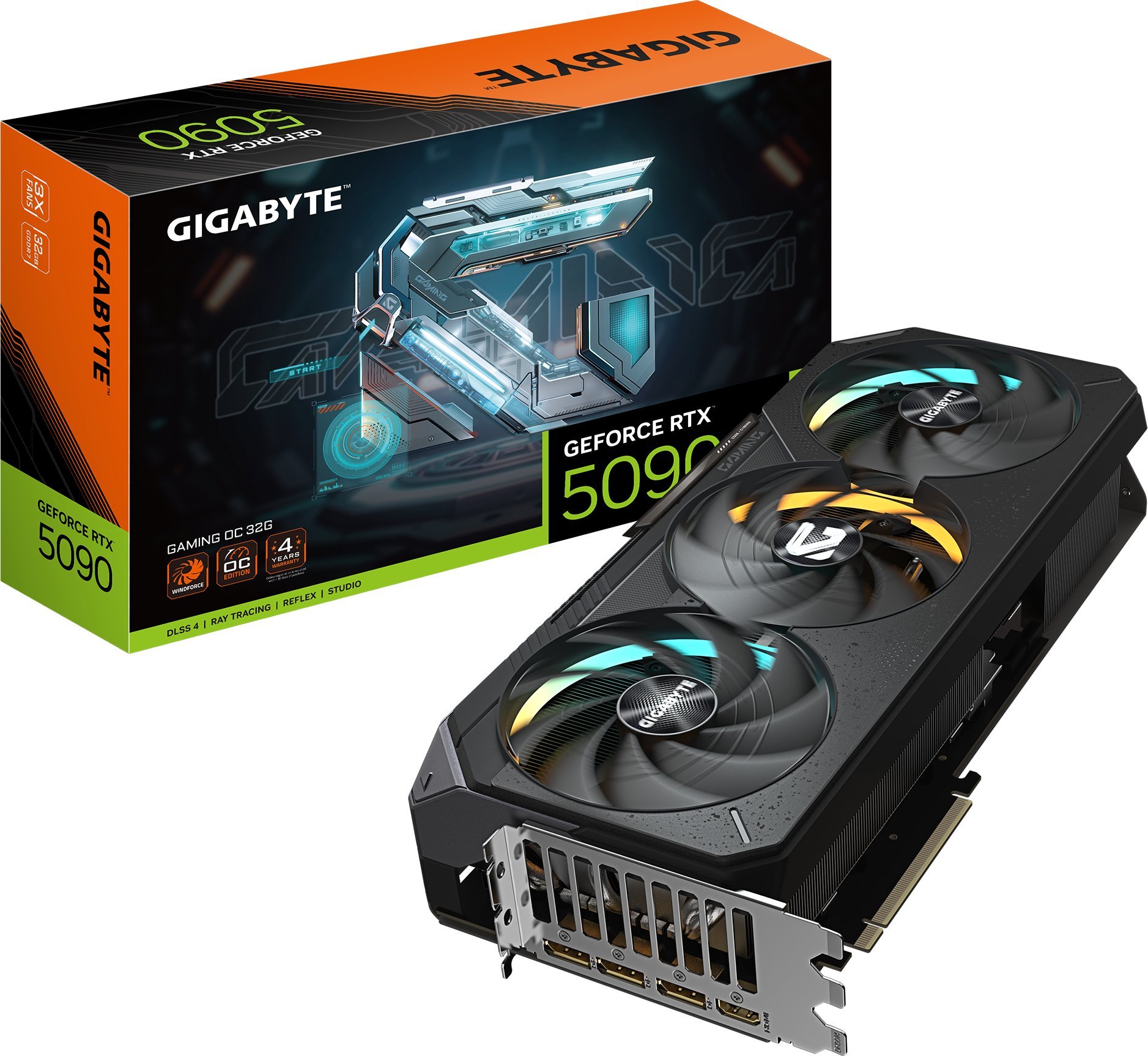 Karta graficzna Gigabyte GeForce RTX 5090 Gaming OC 32GB GDDR7 (GV-N5090GAMING OC-32GD)