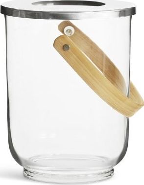 Sagaform Szklane Sagaform Nature wiaderko do szampana, wazon lub lampion, śred. 18,5 x 23 cm