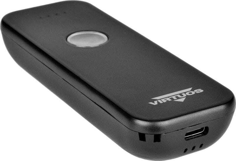 Czytnik kodów kreskowych Virtuos CCD 2D czytnik HW-856A mini bezprzewodowy kieszonkowy czarny