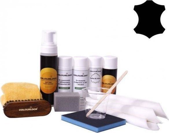 Colourlock Zestaw Turbo Czarny Strong do kompleksowej renowacji skóry