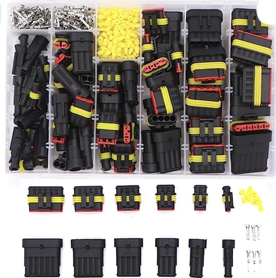 Rosfix KOSTKA WTYKI ZŁĄCZA HERMETYCZNE DUŻY ZESTAW 622EL