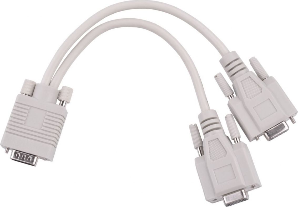 Adapter AV D-Sub (VGA) - D-Sub (VGA) szary (Inny)