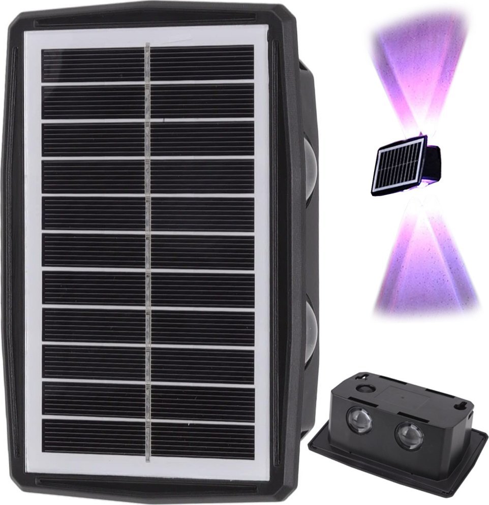 Kinkiet Verk Lampa elewacyjna solarna led z czujnikiem zmierzchu naścienna kinkiet Lampa elewacyjna solarna led z czujnikiem zmierzchu naścienna kinki