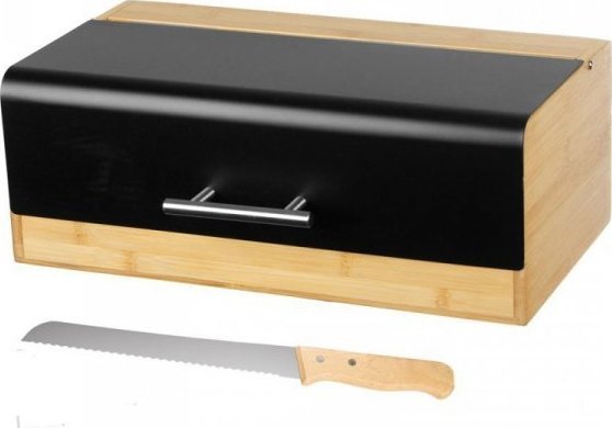 Chlebak Brunbeste CHLEBAK BAMBUSOWY POJEMNIK NA PIECZYWO Z NOŻEM 2765