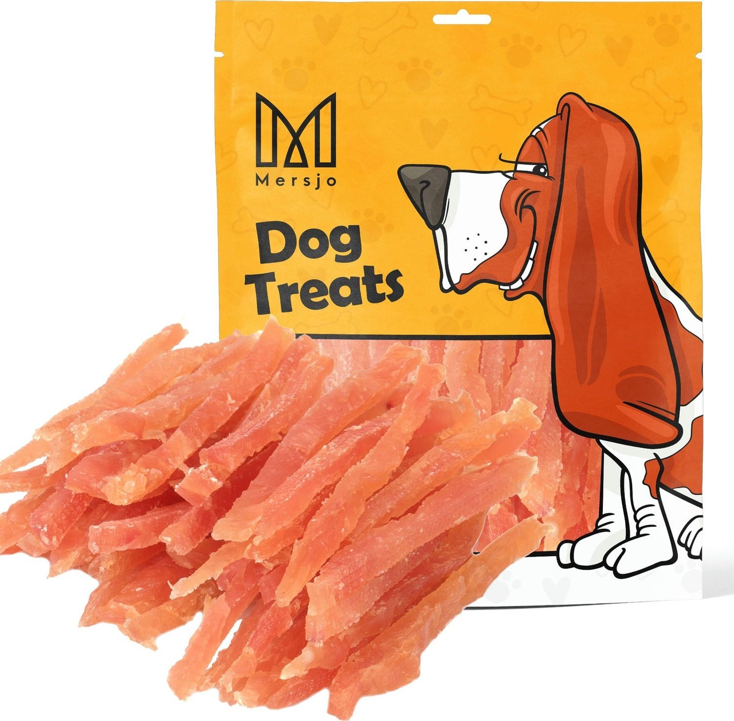 Mersjo Przysmak dla psa - Miękkie paski z kurczaka 500g