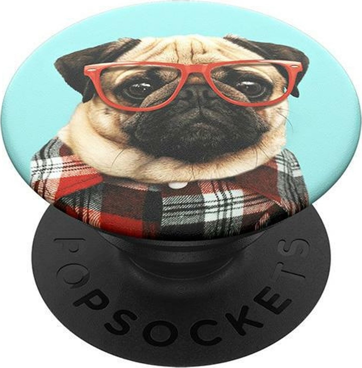 PopSockets PopSockets PopGrip - Wysuwana podstawa i uchwyt do smartfonów i tabletów z wymienną pokrywą - Studious Stu