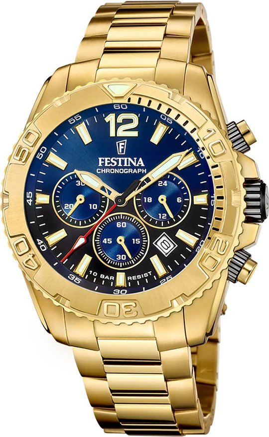 Zegarek męski Festina F20684-2 złoty