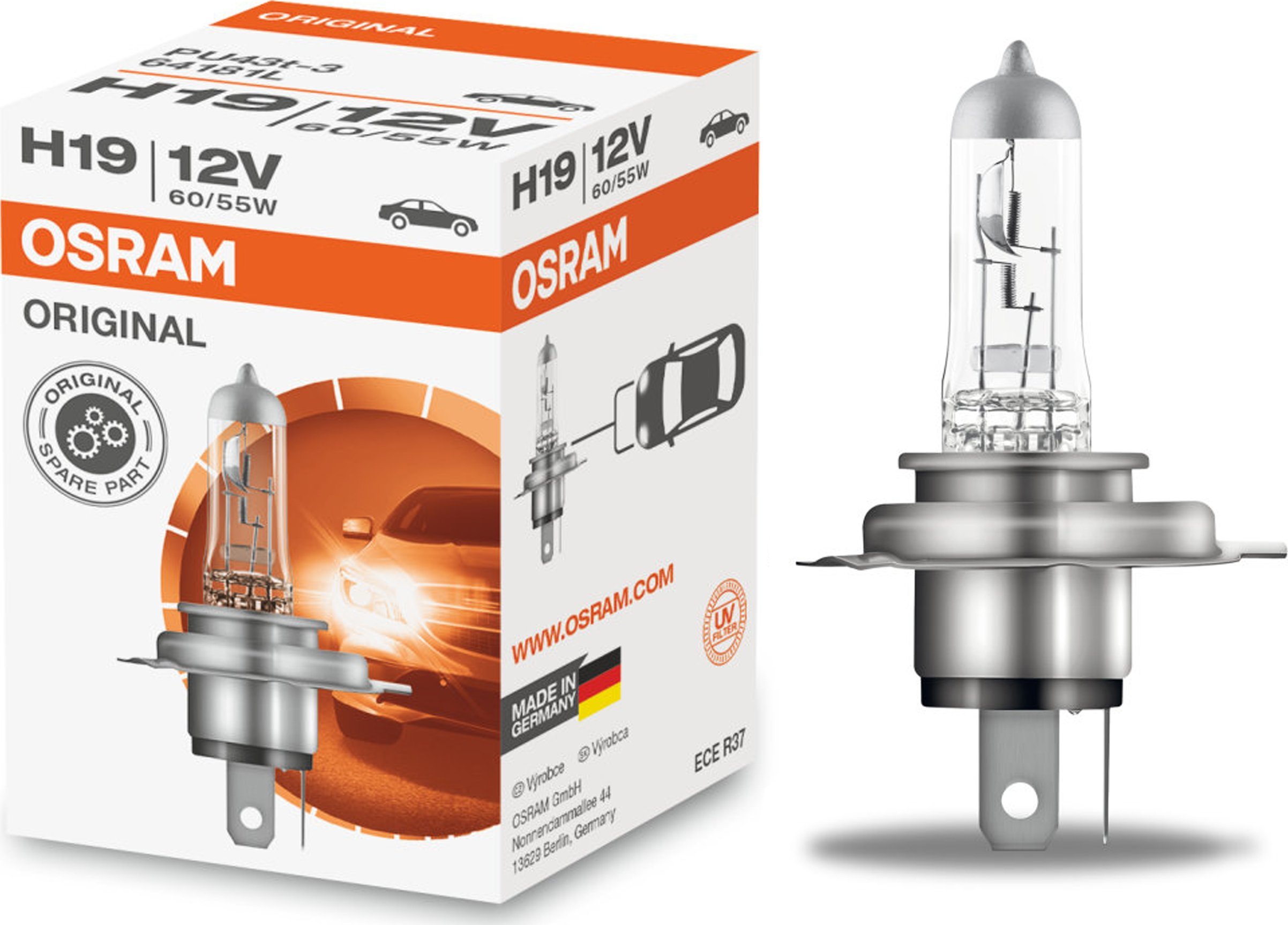 Osram Żarówka OSRAM H19 Original (1 sztuka)
