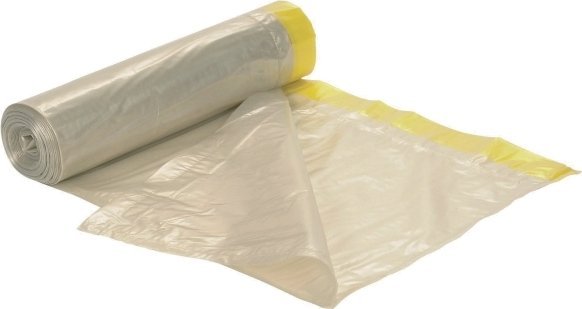 Abena Affaldssække, snøresæk 100 L, 72 x 104 cm, 55 my, klar, rulle a 10 stk.