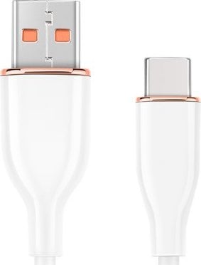 Kabel USB Gembird USB-A - USB-C 1.5 m Biały (CC-USB2S-AMCM-1.5M-W)