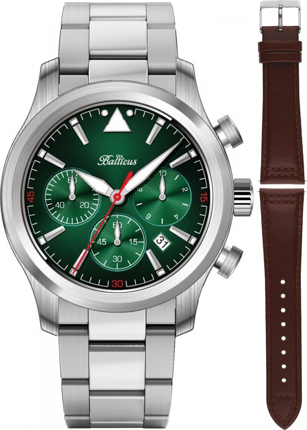 Zegarek Balticus Zegarek męski Balticus BALFSQCHGRE srebrny