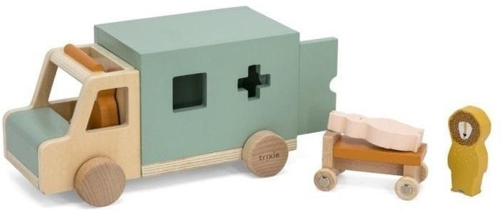 Karetka pogotowia drewniana