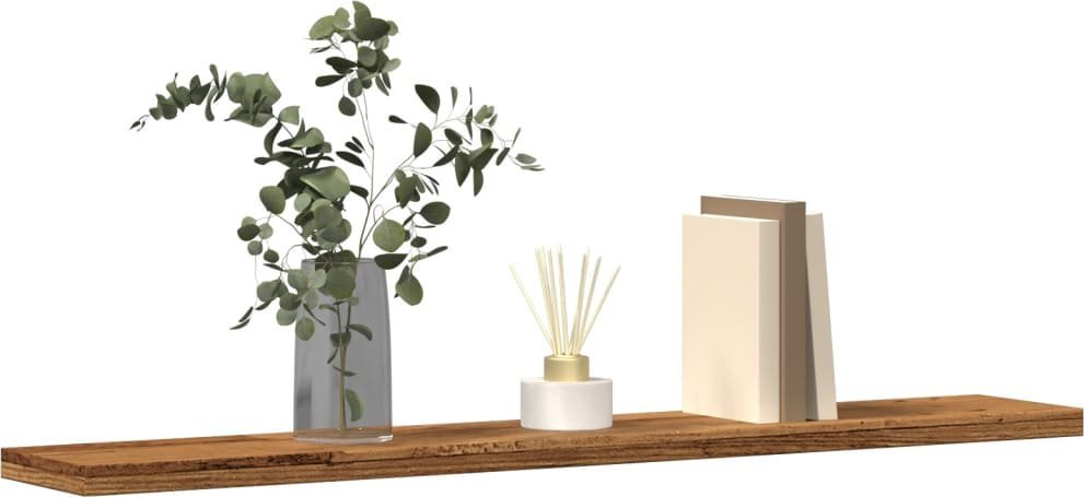 vidaXL vidaXL Półki ścienne, 4 szt., kolor starego drewna, 60x20x1,5 cm