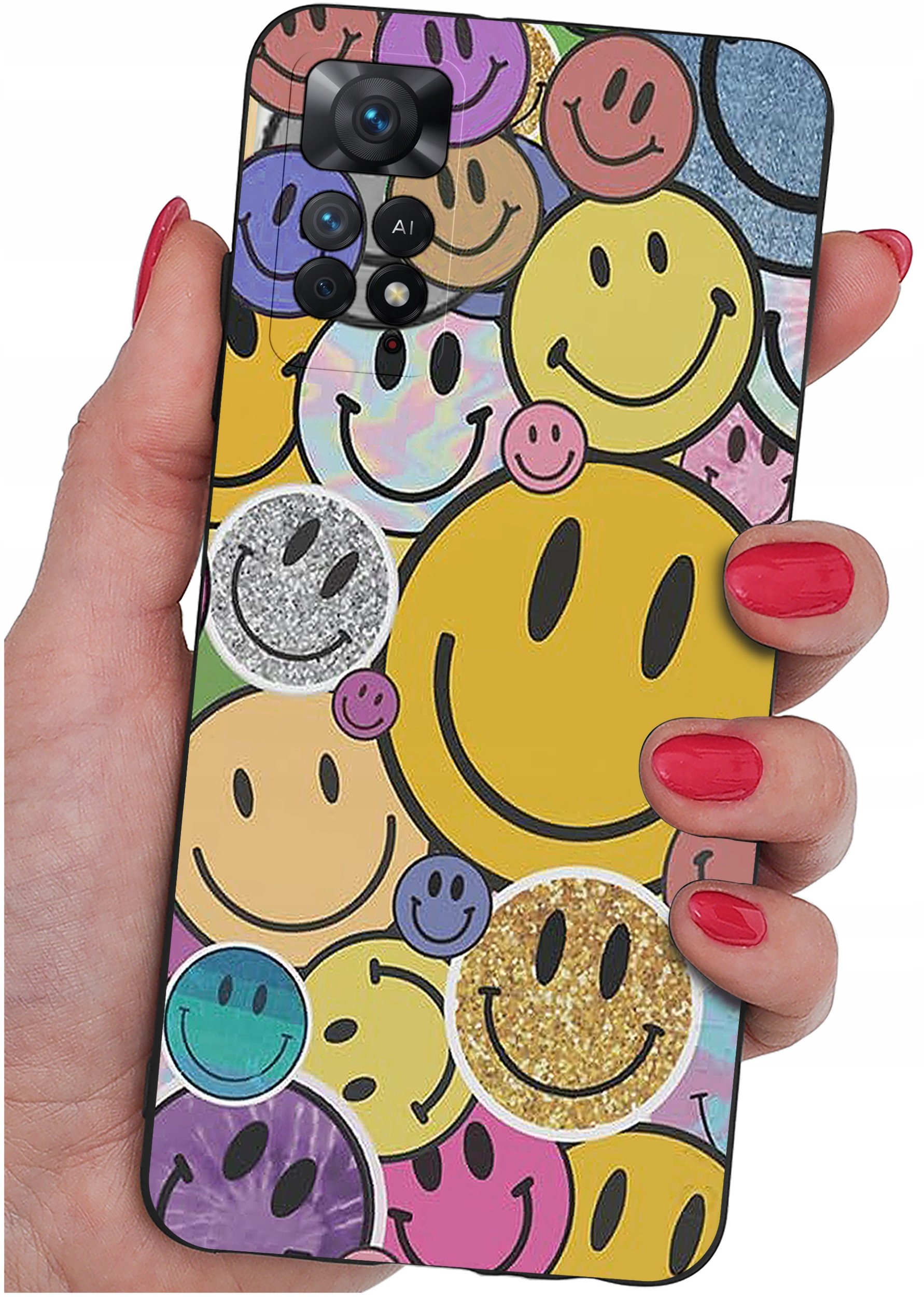 ETUI do Xiaomi Redmi Note 11 Pro | WZORY | SILIKONOWE MATT CASE + SZKŁO 9H