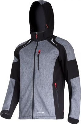Lahti Pro Kurtka Softshell z Kapturem Szaro-czarwona L (L4092303)