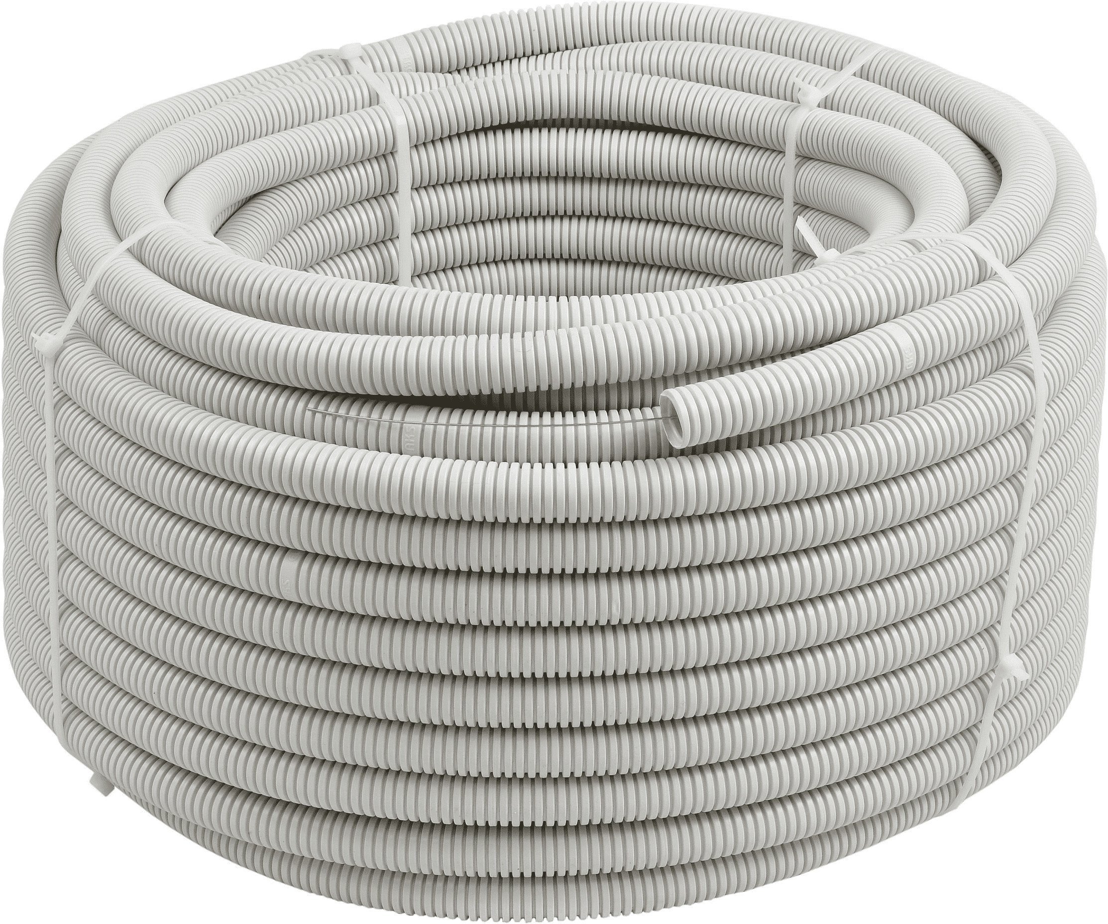 Rura elektroinstalacyjna karbowana AKS Zielonka 444034 RKGL20 FI20/14,1 PVC 320N z pilotem 50m szara