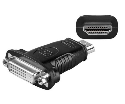 Adapter AV MicroConnect HDMI - DVI-D czarny (HDM1924F)