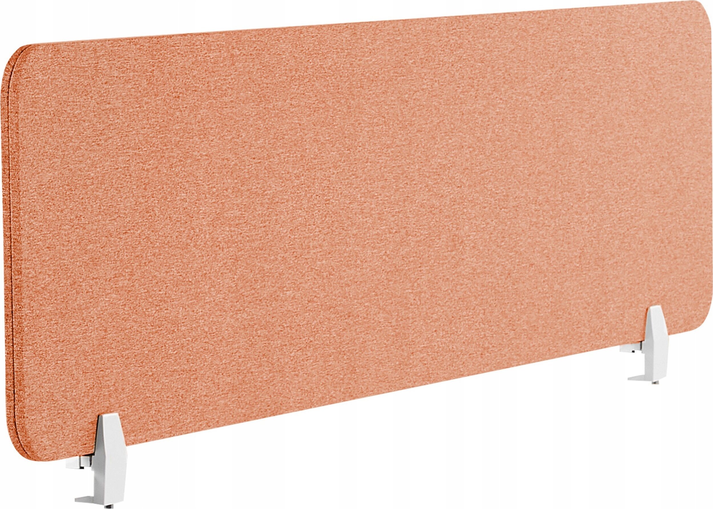 Beliani Przegroda na biurko 160 x 40 cm czerwona WALLY