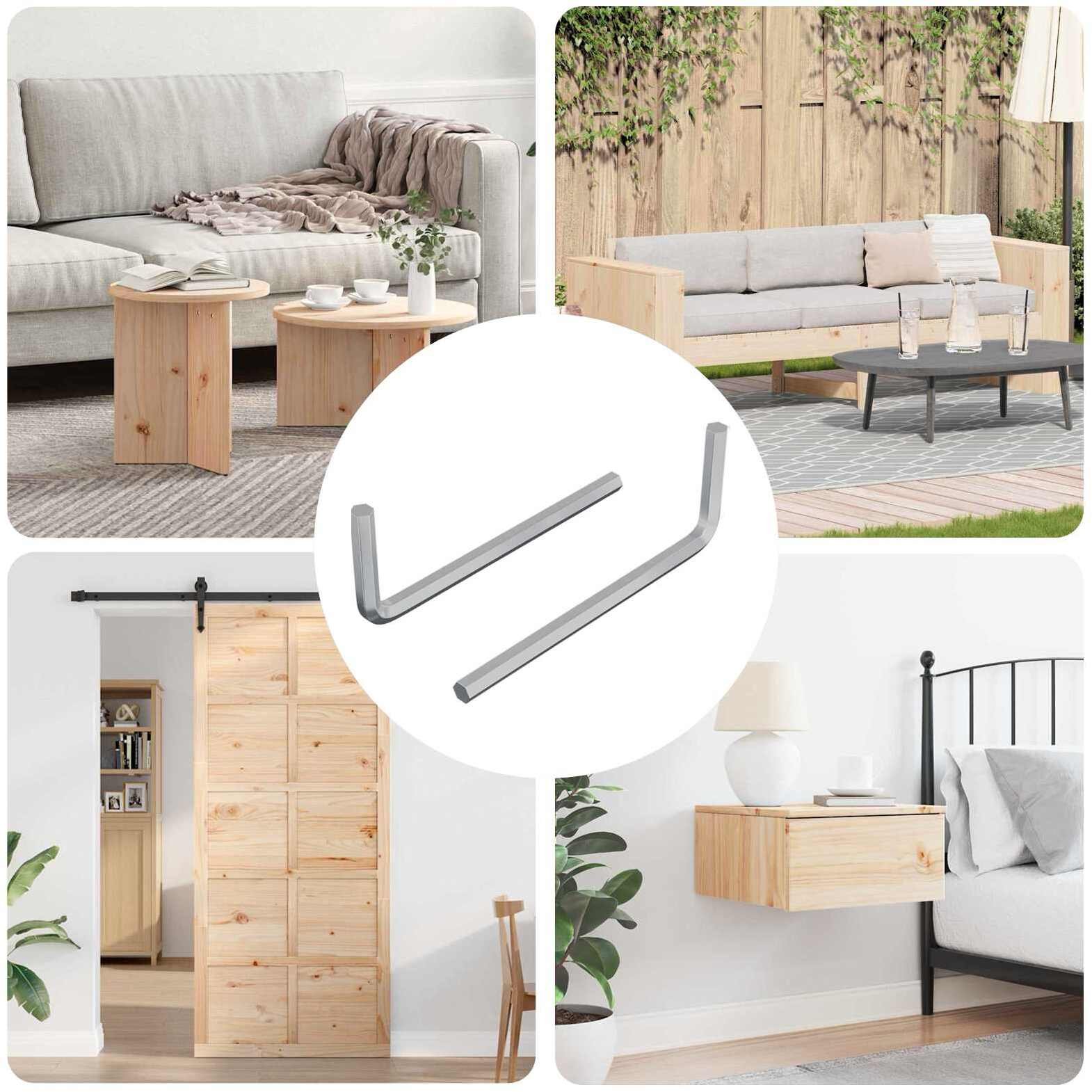 vidaXL Klucz Szesnastokątny 2 pcs Srebrny 32 x 86 mm Stal