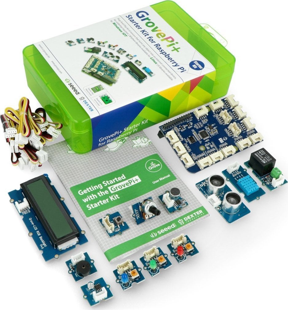 Seeedstudio Grove Pi+ Plus StarterKit dla Raspberry Pi 4B/3B+/3B/2B}