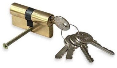 CYLINDER LOCK 50MM 25X25 BRASS-PLAT 5K