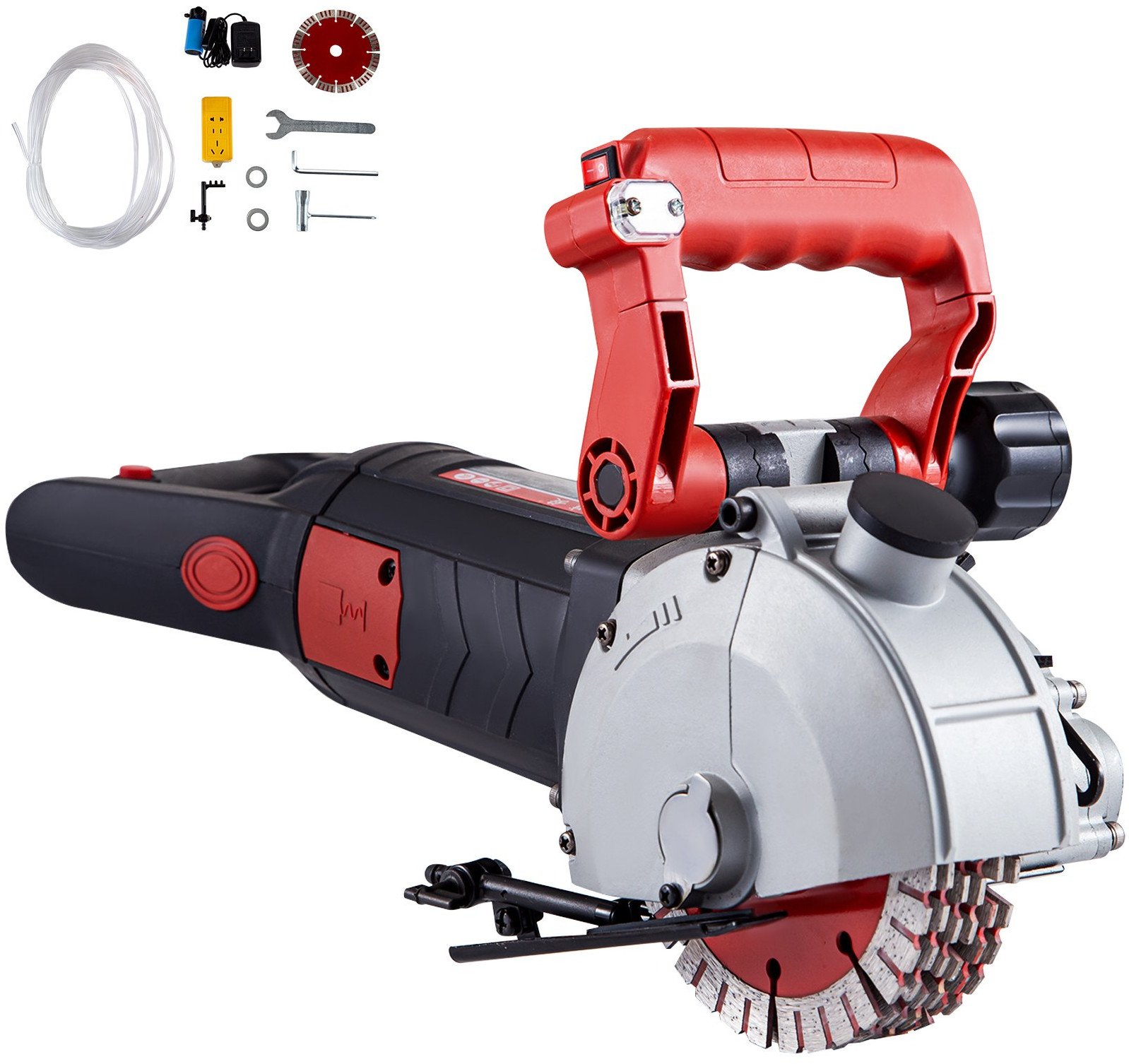 Bruzdownica do betonu 4800W 34mm/42mm 5 tarcz laser cięcie ścian