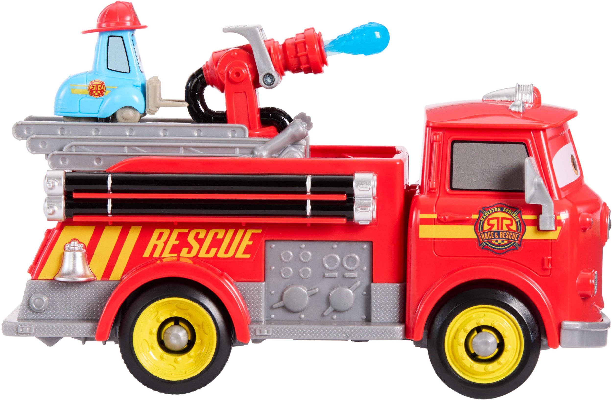 Mattel CARS zestaw strażacki – Red&Guido wyścigi i Radiator Springso ratunek (JFL54)