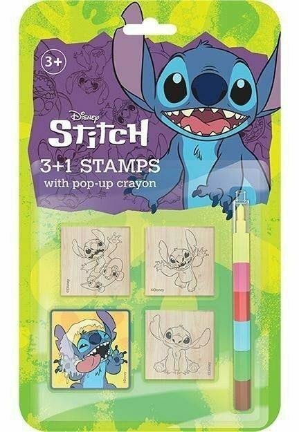 Stemple 3+1 z kredkami Lilo&Stitch