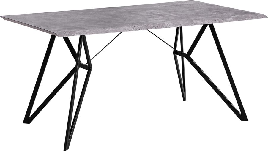 Beliani Stół do jadalni 160 x 90 cm efekt betonu BUSCOT