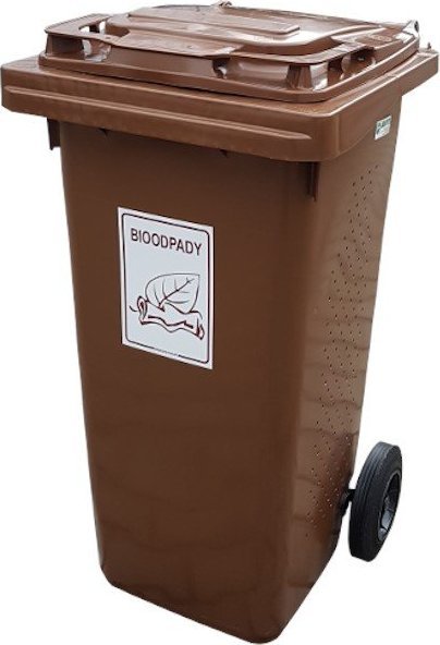 ARS Pojemnik do odpadów BIO na kółkach, pojemność 120 l (z wentylacją)