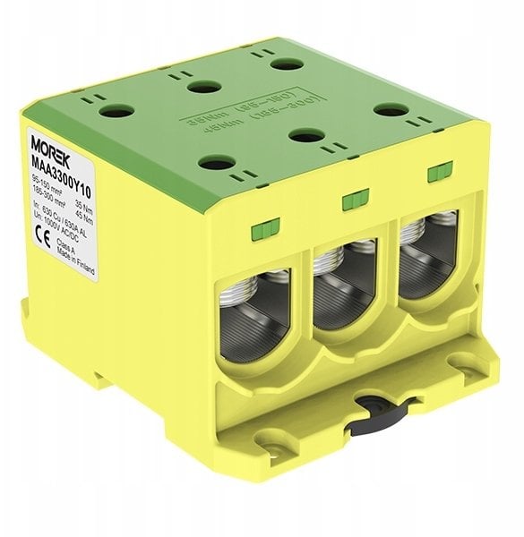 Złączka OTL300-3 żółto-zielony 3xAl/Cu 95-300mm2 1000V AC / 1500V DC Zacisk uniwersalny MAA3300Y10
