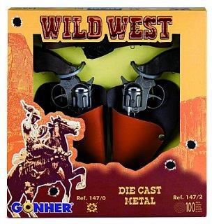 Gonher Dwa rewolwery kowbojskie z kaburą - 239846