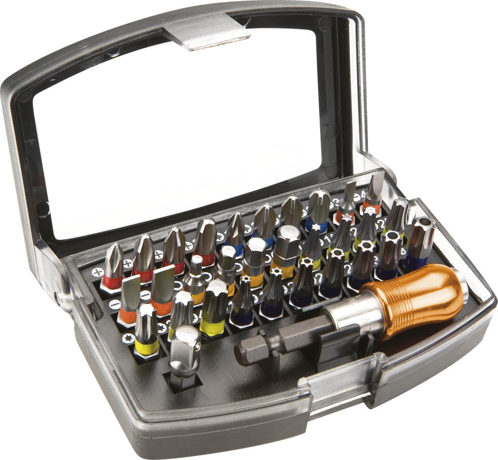 Neo Końcówki wkrętakowe z uchwytem 32szt. - 06-106