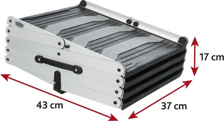 Trixie Schodki składane, aluminium, 160x37x70 cm