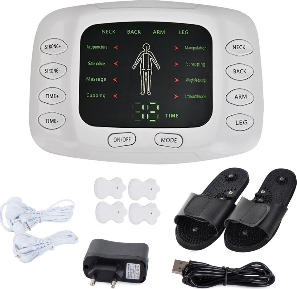 Braders Elektrostymulator Mięśni Nerwów EMS Tens Klapki do Masażu