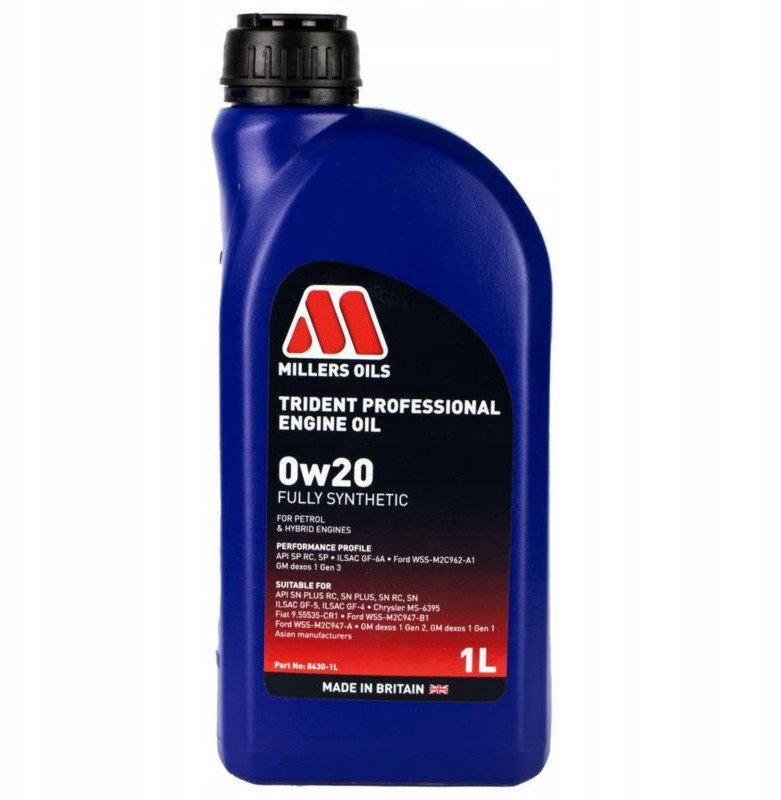 Olej silnikowy Millers TRIDENT PROFESSIONAL 0w20 8430-1L