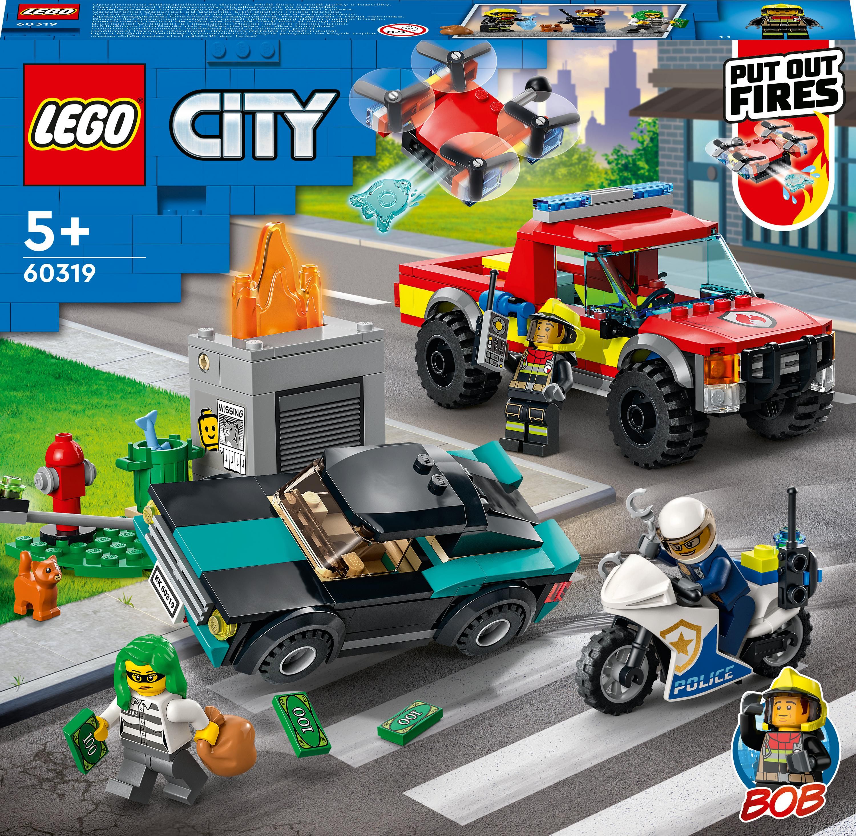 LEGO City Akcja strażacka i policyjny pościg (60319)