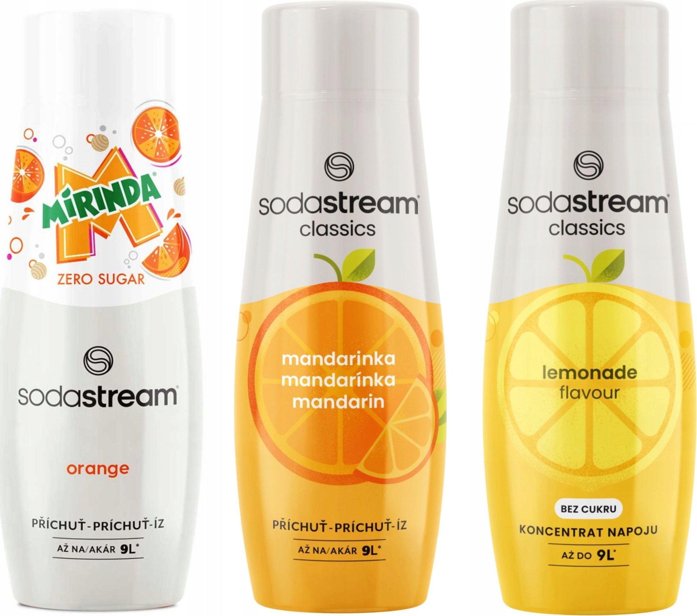 Syrop do saturatora SodaStream Mirinda Zero + Mandarynka + Lemonade