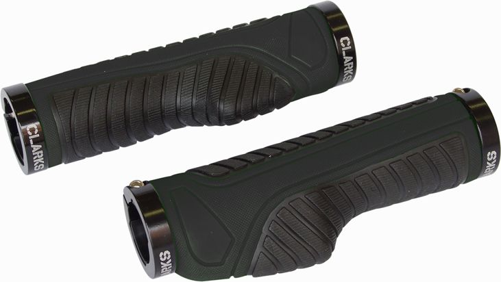 Clarks Chwyty kierownicy CLARK'S CE312 LOCK-ON ergonomiczne czarne klamry aluminiowe