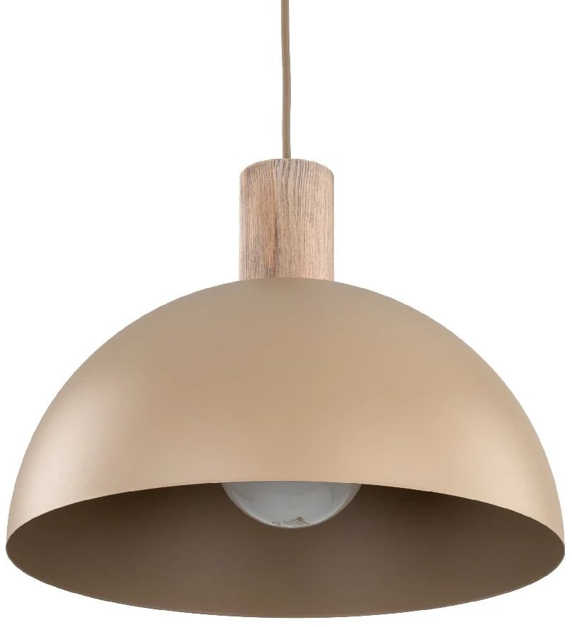 Wisząca nad stół lampa Oslo Sabia 11010 okrągły abażur beżowy