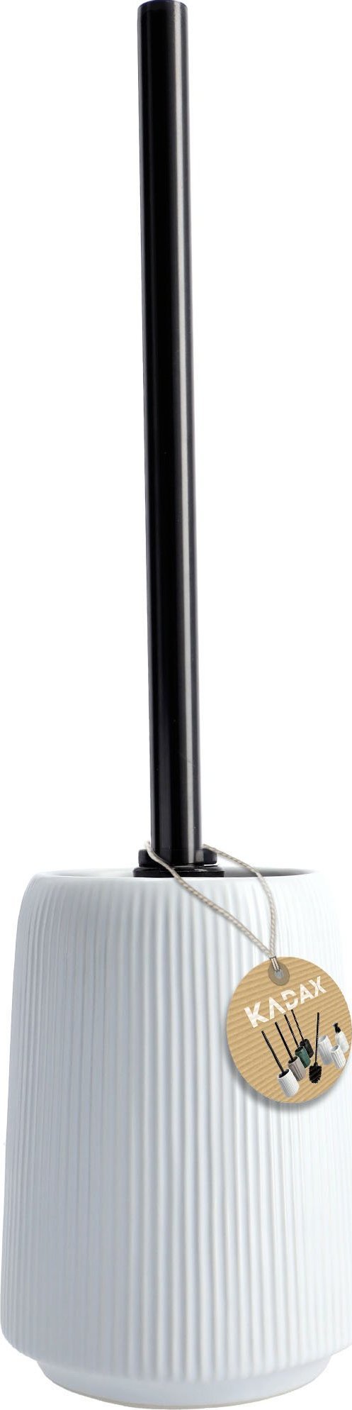 Kadax Szczotka Wc Stojąca + Pojemnik Do Toalety Biała