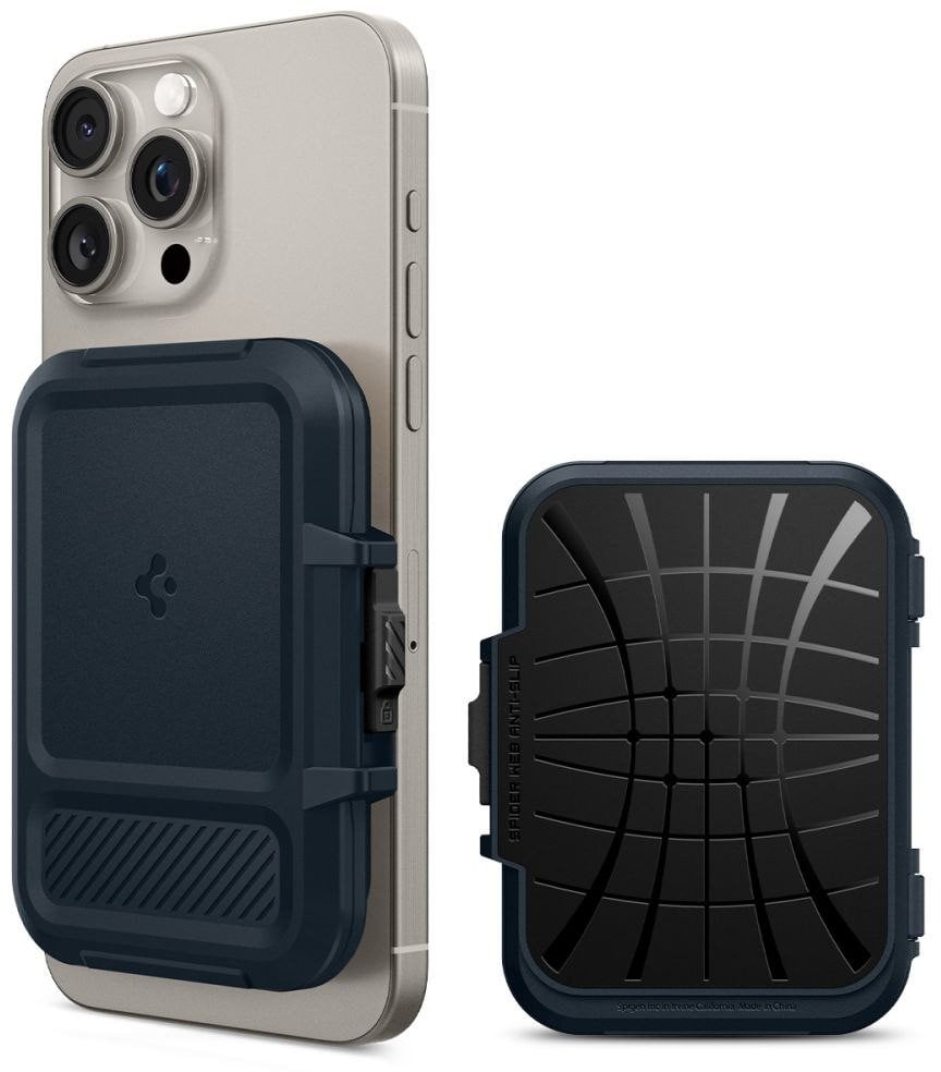 SPIGEN LOCK FIT MAGSAFE UNIVERSAL MAGNETIC CARD HOLDER METAL SLATE
