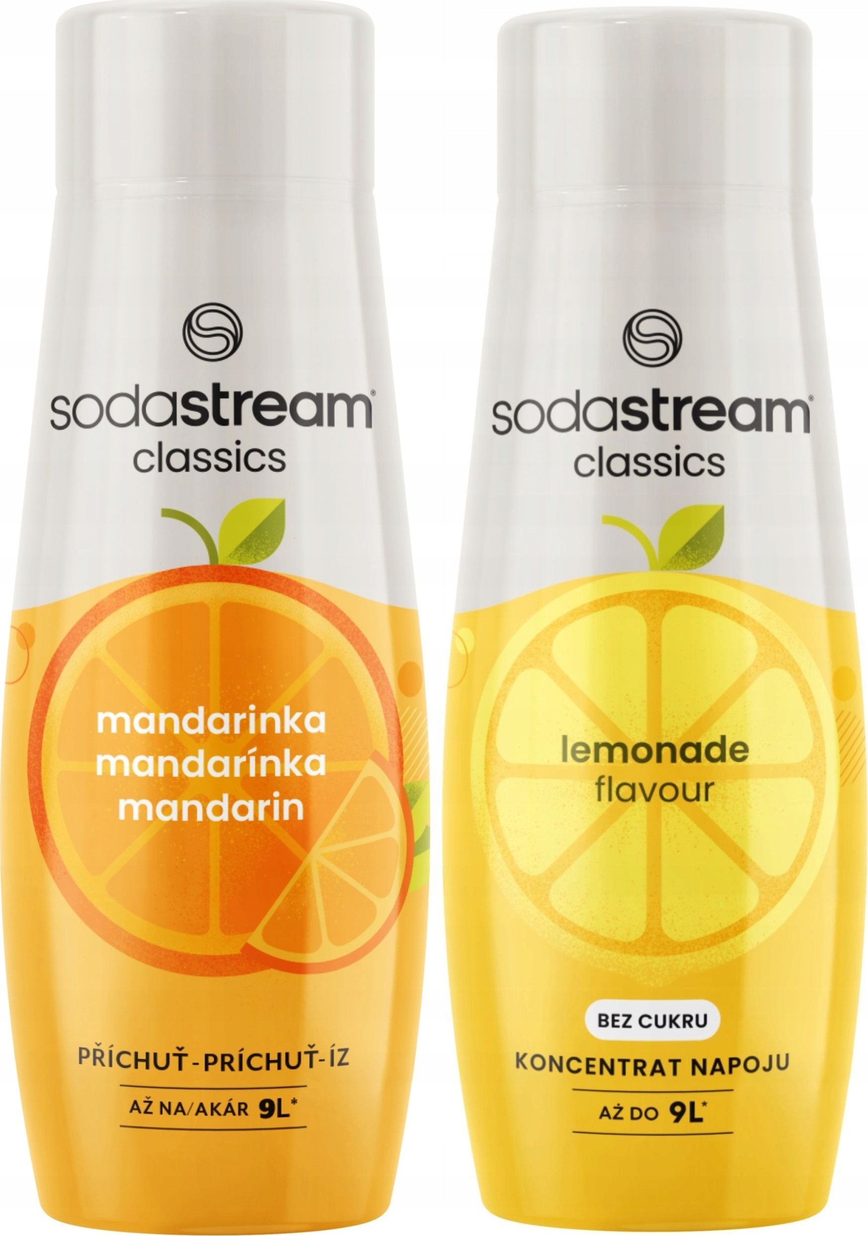 SODASTREAM Mandarynka + Lemoniada Zestaw Syropów Sok do saturatora 2 szt.