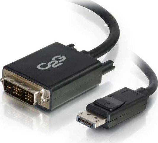 C2G C2G 2m DisplayPort to Single Link DVI-D Adapter Cable M/M - DP to DVI - Black - DisplayPort-Kabel - DisplayPort (M) zu DVI-D (M) - 2 m - Schwarz