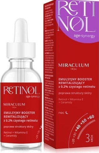 MIRACULUM_Age Synergy Retinol emulsyjny booster rewitalizujący z 0.2% czystego retinolu 30ml