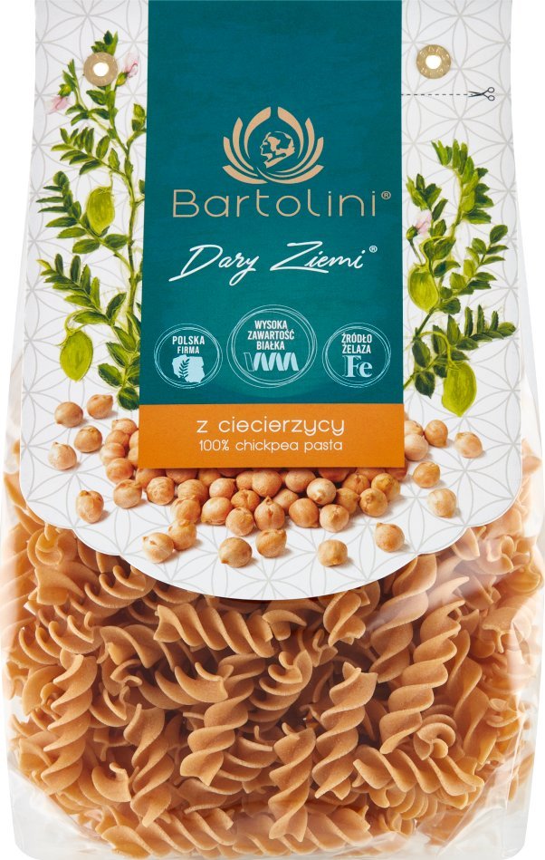 Bartolini Bartolini Dary Ziemi Makaron 100 % z ciecierzycy świderek nr 2 250 g