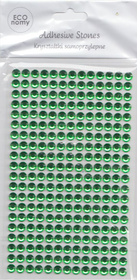 DP Craft KrysztaĹ‚ki samoprzylepne 6 mm Light Green GRKR-056