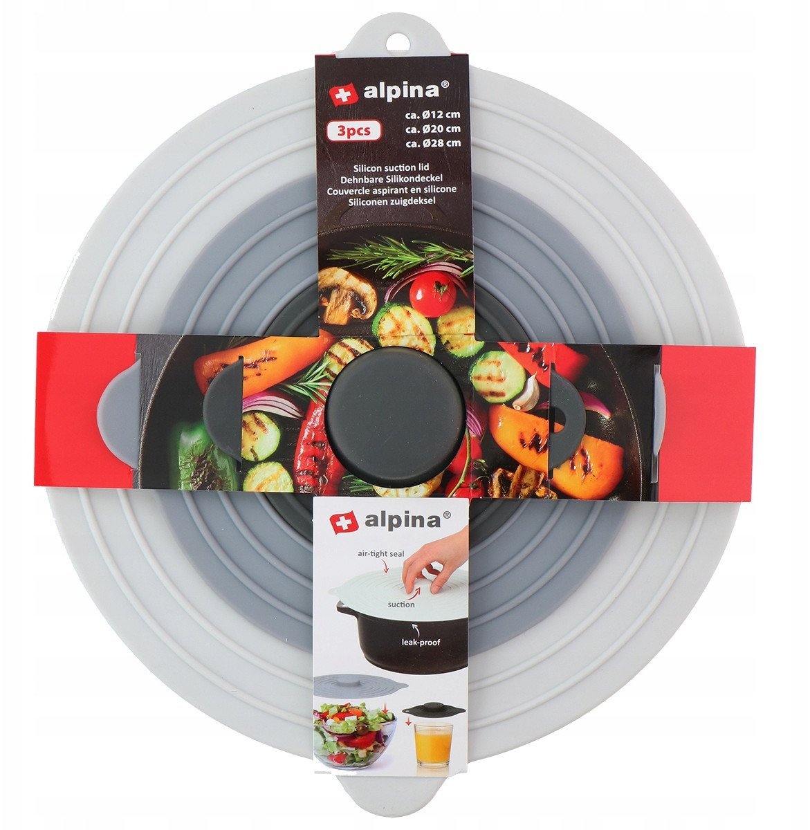 Pokrywka silikonowa 12/20/28 cm 3 szt.
