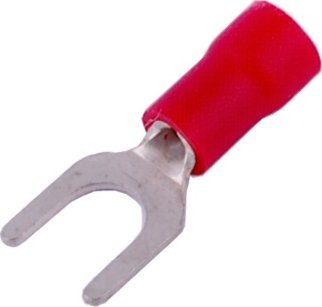 Końcówka widełkowa izolowana 1,5 M5 czerwona 100szt SGE