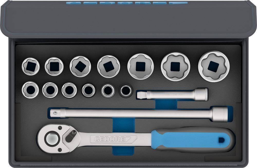 Gedore Zest.nasadek TC 19-MU-10 w etui tekstylnym, profil ceowy 1/2" GEDORE